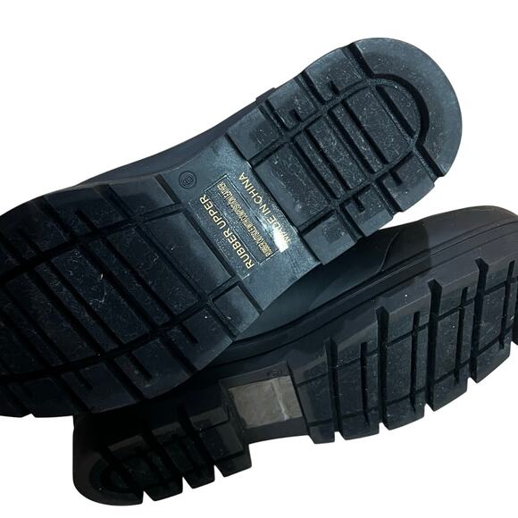 Everlane Women's The Pull-On Chelsea Rain Boots Waterproof Black Size 9 NWOT - Picture 7 of 13